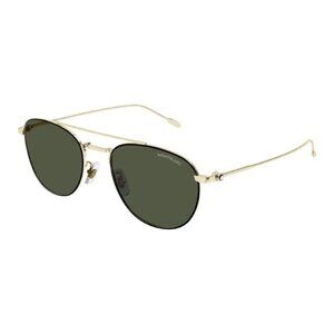 NEW  MONTBLANC SUNGLASSES GOLD GREEN AVIATOR MEN EYEWEAR MONTBLANC MB0211S 008